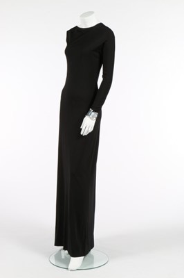 Lot 173 - A Rudi Gernreich black jersey evening gown,...