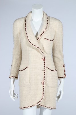 Lot 185 - A Lagerfeld for Chanel couture cream boucle...