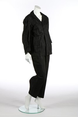 Lot 225 - A Westwood/McLaren black damask suit, 'Pirate'...