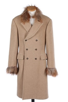 Lot 258 - A rare and early Alexander McQueen camel coat,...