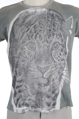 Lot 257 - Lee McQueen's own leopard-print t-shirt,...