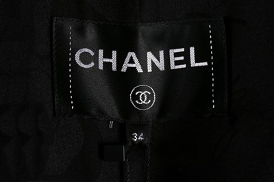 Lot 34 - A Chanel black cashmere double-breasted...