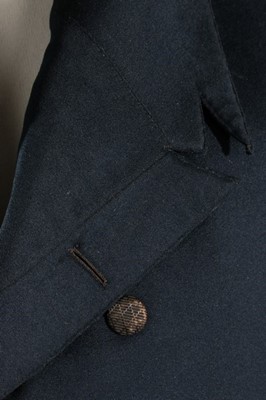 Lot 31 - A rare gentleman's navy wool tailcoat, circa...