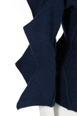 Lot 248 - An Issey Miyake blue knitted spikey sweater,...