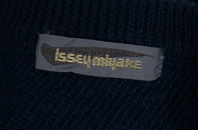 Lot 248 - An Issey Miyake blue knitted spikey sweater,...