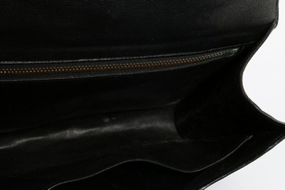 Lot 2 - An Hermès Constance black crocodile handbag,...
