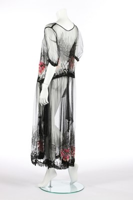 Lot 36 - A beaded tulle cocktail dress, circa 1915-20,...