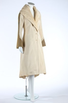Lot 45 - A couture evening coat, probably Lanvin, circa...
