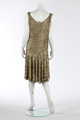 Lot 46 - A fine couture gold sequined 'flapper' dress,...