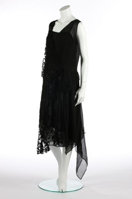 Lot 43 - A Drcouture black lace cocktail dress, circa...