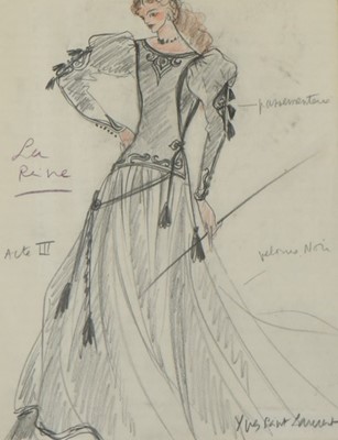 Lot 187 - An Yves Saint Laurent costume design for 'the...