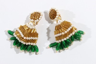 Lot 91 - Elsa Schiaparelli's Kenneth Jay Lane ear-rings,...
