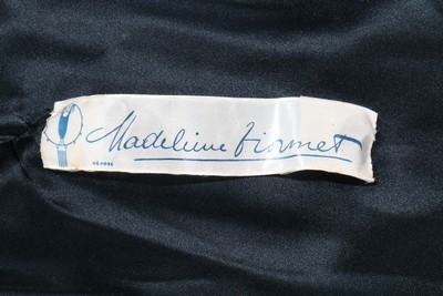 Lot 75 - A Madeleine Vionnet couture black velvet...