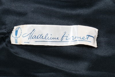 Lot 75 - A Madeleine Vionnet couture black velvet bias-