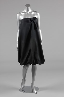 Lot 103 - A Balenciaga Le Dix black gazar cocktail dress,...