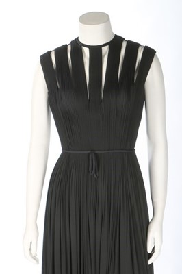 Lot 203 - A Madame Grès couture black silk jersey...
