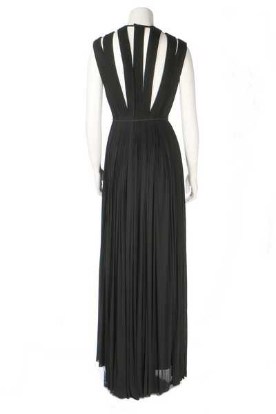 Lot 203 - A Madame Grès couture black silk jersey