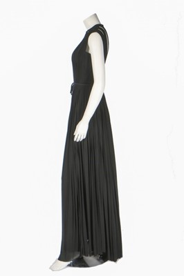 Lot 203 - A Madame Grès couture black silk jersey...