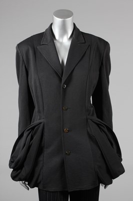 Lot 126 - A Commes des Garcons black ottoman jacket,...