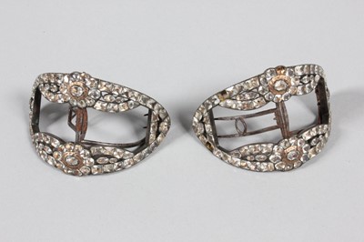 Lot 129 - Three pairs of shoe buckles, second half 18th...