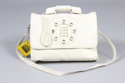 Lot 5 - A Dallas Handbags white vinyl mock-croc...