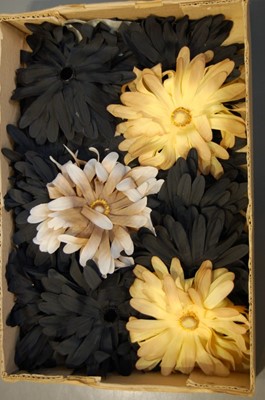 Lot 153 - Five boxes of silk flowers, comprising: one of...