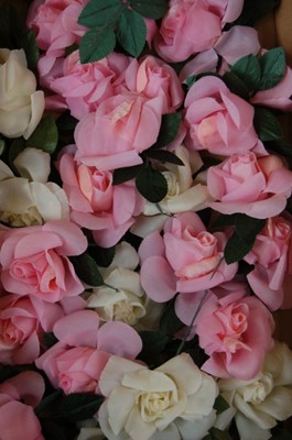 Lot 164 - Four boxes of silk flowers, comprising: one of...