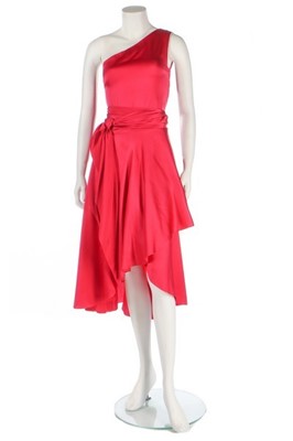 Lot 202 - A Christian Dior by Marc Bohan couture crimson...