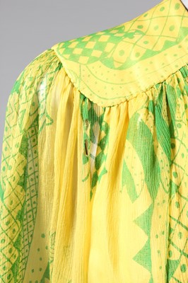 Lot 207 - An Ossie Clark/Celia Birtwell printed chiffon...