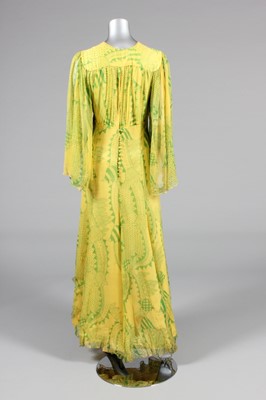 Lot 207 - An Ossie Clark/Celia Birtwell printed chiffon...