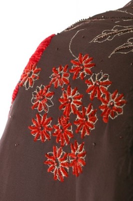 Lot 206 - A good Karl Lagerfeld for Chloé brown silk...