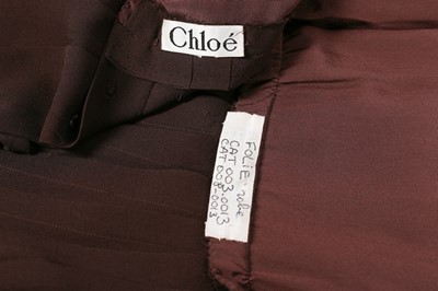 Lot 206 - A good Karl Lagerfeld for Chloé brown silk...