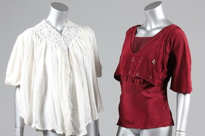 Lot 235 - A group of mainly 1930s lingerie and blouses,...