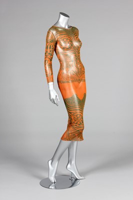 Lot 237 - A Jean Paul Gaultier printed jersey gown,...