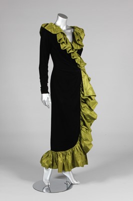 Lot 238 - An Yves Saint Laurent Rive Gauche black velvet...