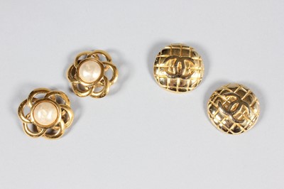 Lot 255 - A group of Chanel earrings, mainly 1980s, five...