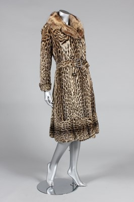 Lot 311 - An ocelot coat, 1950s but remodelled in the...