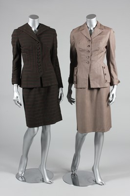 Lot 316 - Two Irene suits, late 1940s-early 1950s, both...