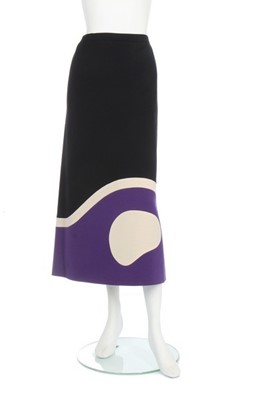 Lot 192 - A Pierre Cardin colour-blocked wool jersey...