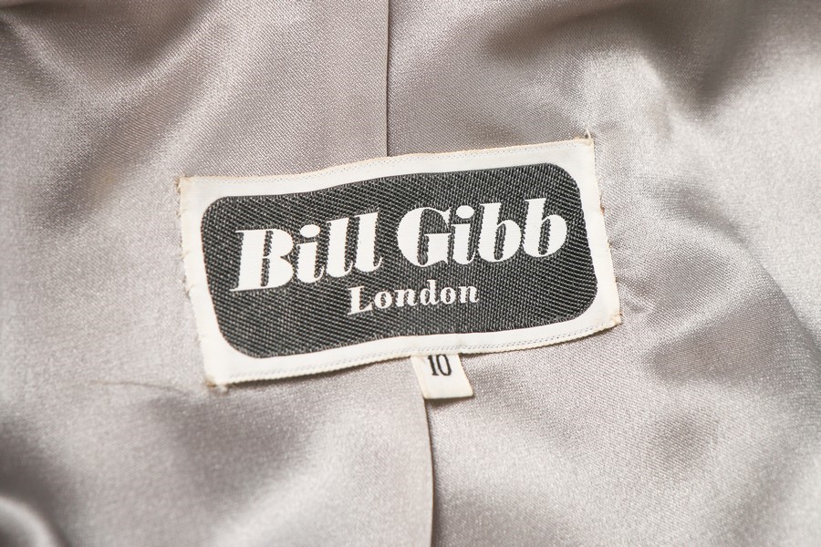 Lot 174 - A Bill Gibb brown leather coat,