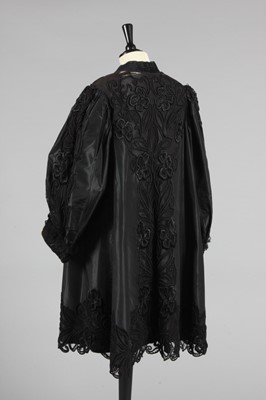 Lot 349 - An M Bendix of Copenhagen black taffeta...