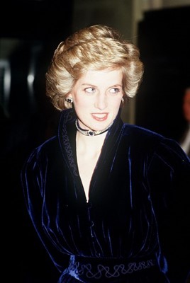 Lot 238 - Princess Diana's Katherine Cusack evening gown,...