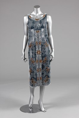 Lot 24 - A beaded tunic-dress, late 1920s, of...