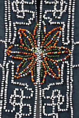 Lot 24 - A beaded tunic-dress, late 1920s, of...