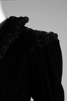 Lot 395 - A Harvey Nichols black velvet and rouleau...