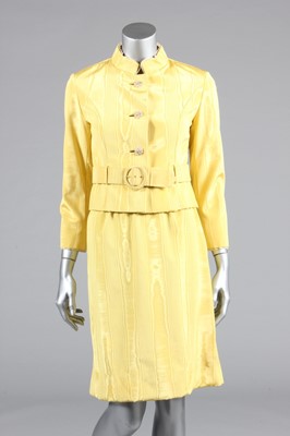 Lot 411 - A Christian Dior New York yellow moire...