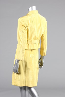 Lot 411 - A Christian Dior New York yellow moire...