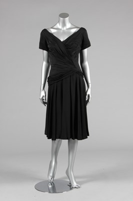 Lot 275 - A Ceil Chapman black silk jersey cocktail...