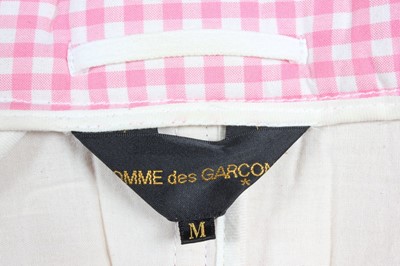 Lot 423 - A Commes des Garçons pink gingham padded...