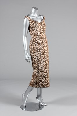 Lot 451 - An Alexander McQueen leopard print faille...